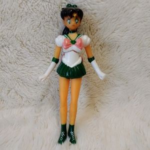 1990s Jupiter Sailor Girl Figure Toy. Plastic. Turning. 8"
